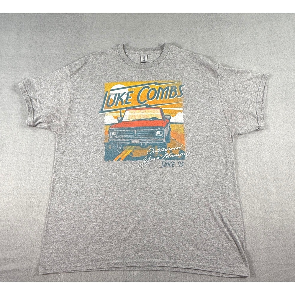 Luke Combs Outrunning Your Memory T-Shirt Size XL Graphic Country Music‎ Tee